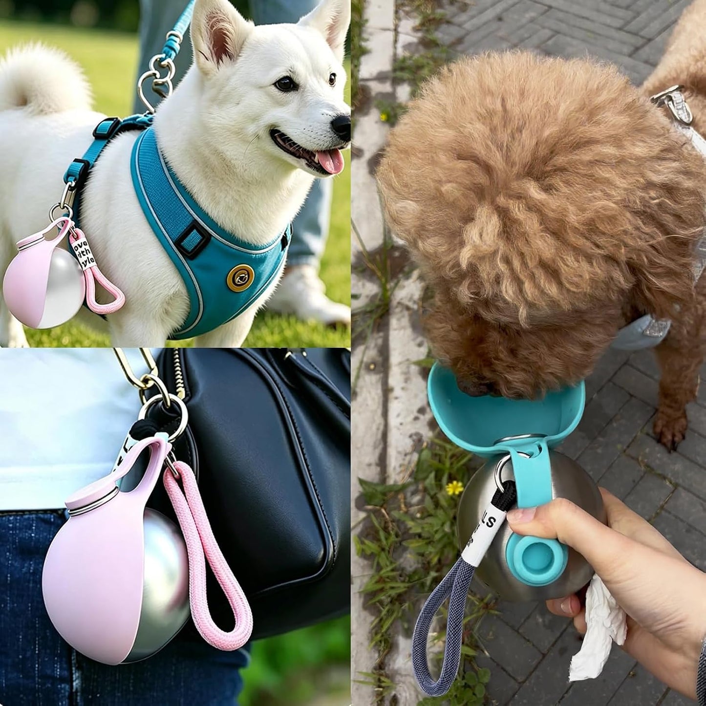 Botella portátil 2 en 1 para perros